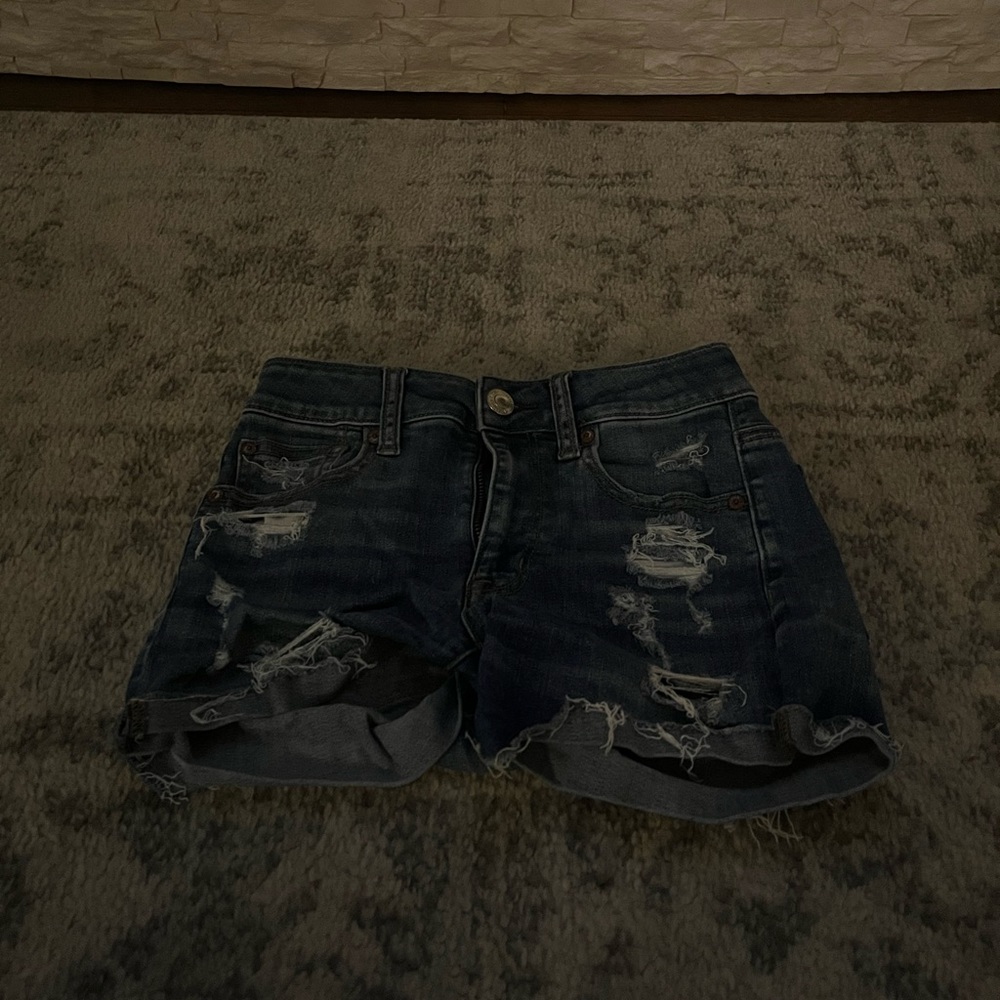 AE super stretch denim shorts